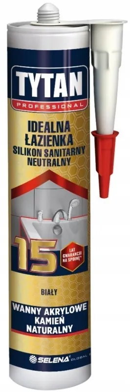 SILIKON TYTAN SANITARNY IDEALNY DOM 280ML BIAŁY Autentyczny